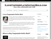 Tablet Screenshot of ilovecopperplategothicbold.com